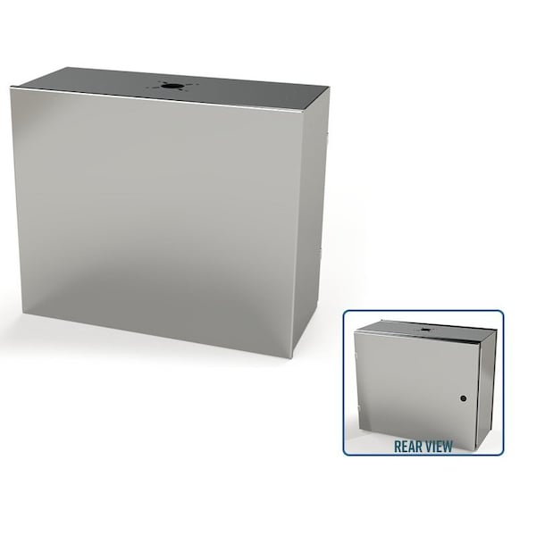 1/4 Turn Latch Electrical Enclosures, 20 in H, 10 in D, 24 in W, NEMA 3R, 4, 4X, 12, 13